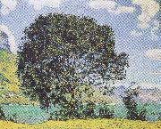 Baum am Brienzersee vom Bodeli aus Ferdinand Hodler